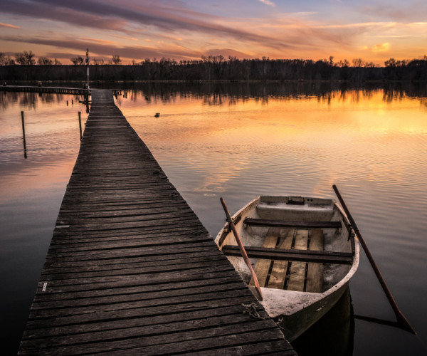 Calm sunset - Tata, Hungary