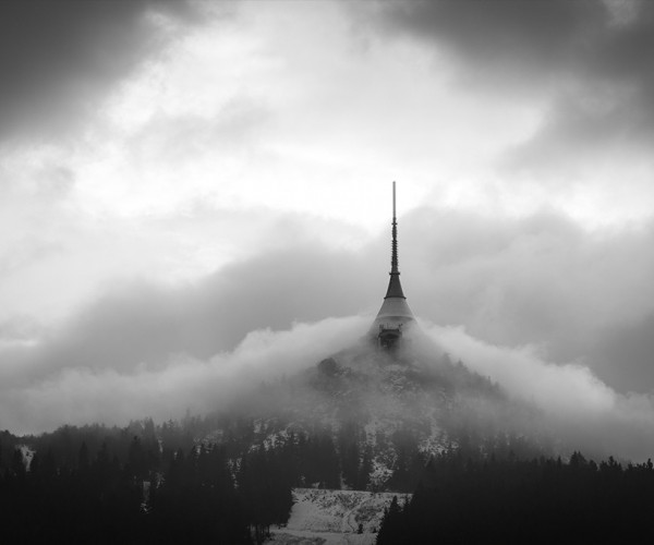 Jested in clouds - Liberec, Czechia